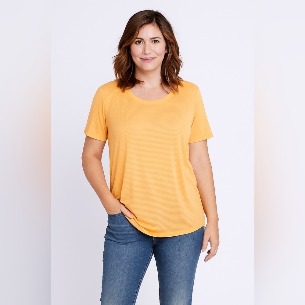 Xersion Cause large short sleeve orange athletic top women’s